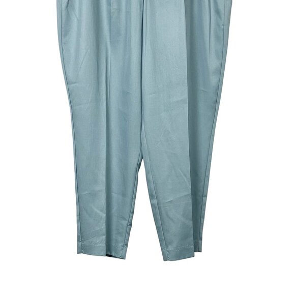 Croft & Barrow Womens Tapered Mid Rise Pants Size 18 Zapata Blue Relaxed Fit NWT - Picture 14 of 16